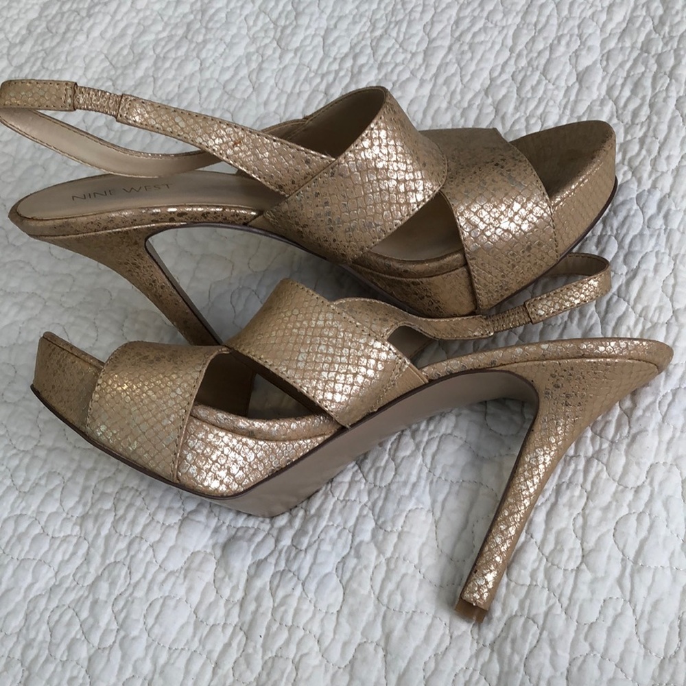 Nine West Fairgame Slingback Platform Stiletto